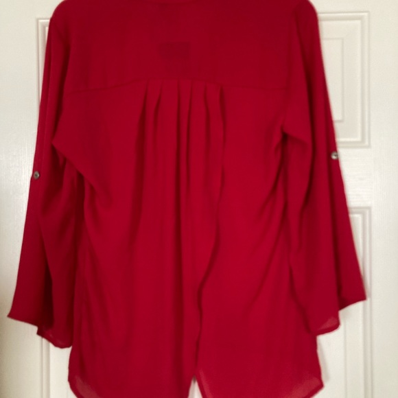 Heartsoul Open Back Red Top/Blouse - Picture 4 of 7